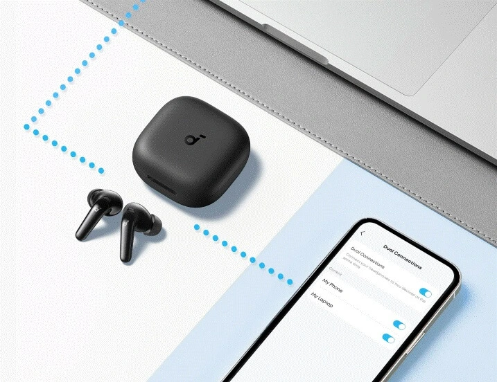 soundcore P31i by Anker Real-Time Adaptive Noise cancelling Wireless Bluetooth Earbuds